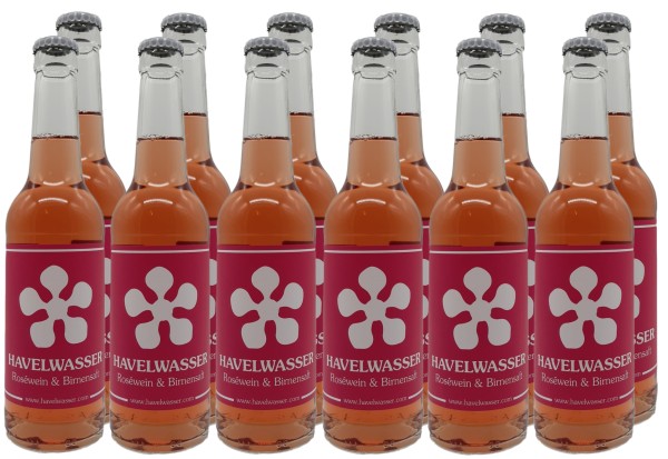 12er Havelwasser Rosé Bio - Birnensaft küsst Roséwein 330ml