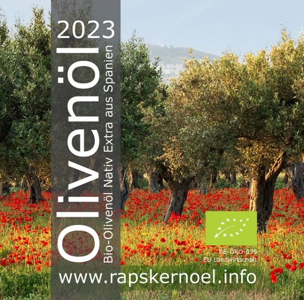 Olivenöl Bio, 3 Liter Bag-in-Box, Ernte 2023