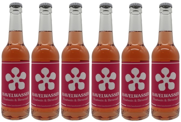 6er Havelwasser Rosé Bio - Birnensaft küsst Roséwein 330ml