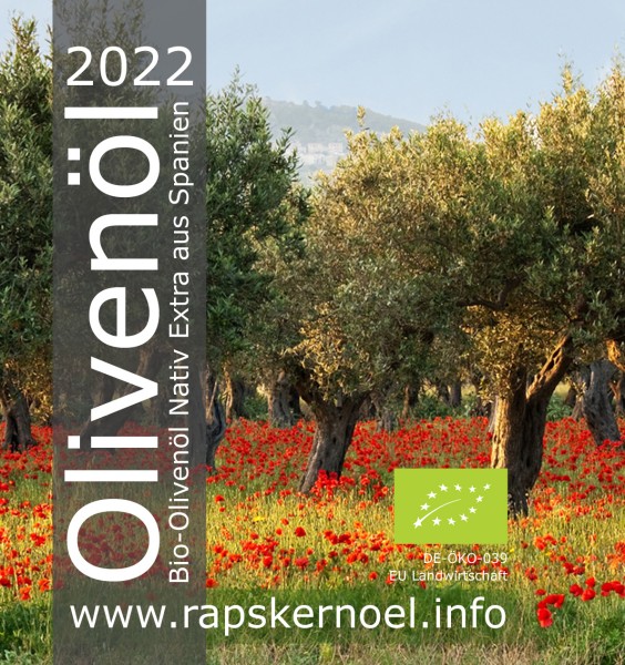 Olivenöl Bio, 3 Liter Bag-in-Box, Ernte 2022